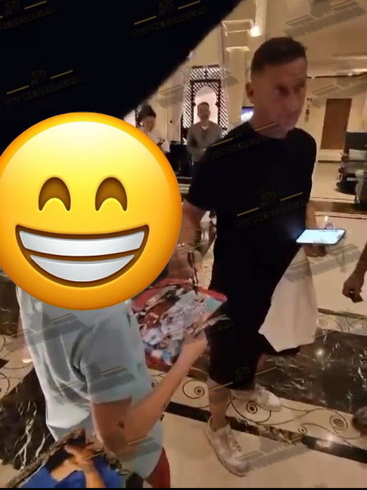 Maldini & Totti Ac Milan VS Roma - Dual Signed 8x10 Photo - Proof