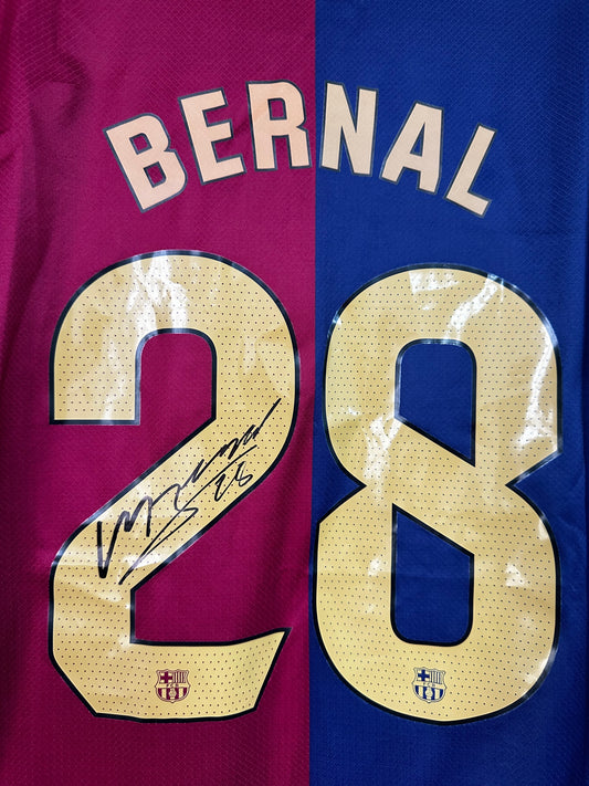 Marc Bernal Fc Barcelona - Signed Shirt/Jersey - With Proof