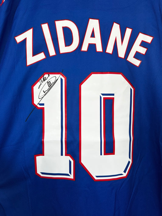 Zinedine Zidane France - Signed Shirt/Jersey - Proof