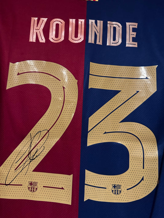 Jules Kounde Fc Barcelona - Signed Shirt/Jersey - With Proof