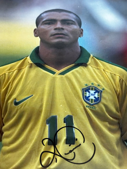 Romario Brazil - Signed 8x12 Photo - With Proof