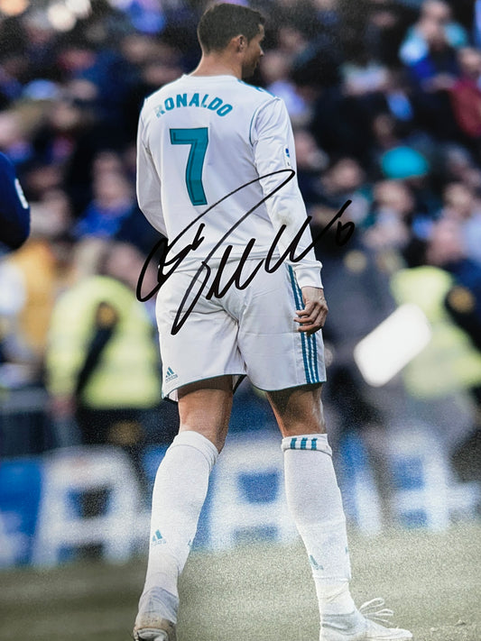 Cristiano Ronaldo & Lionel Messi - Dual Signed 12x16 Photo - BECKETT COA