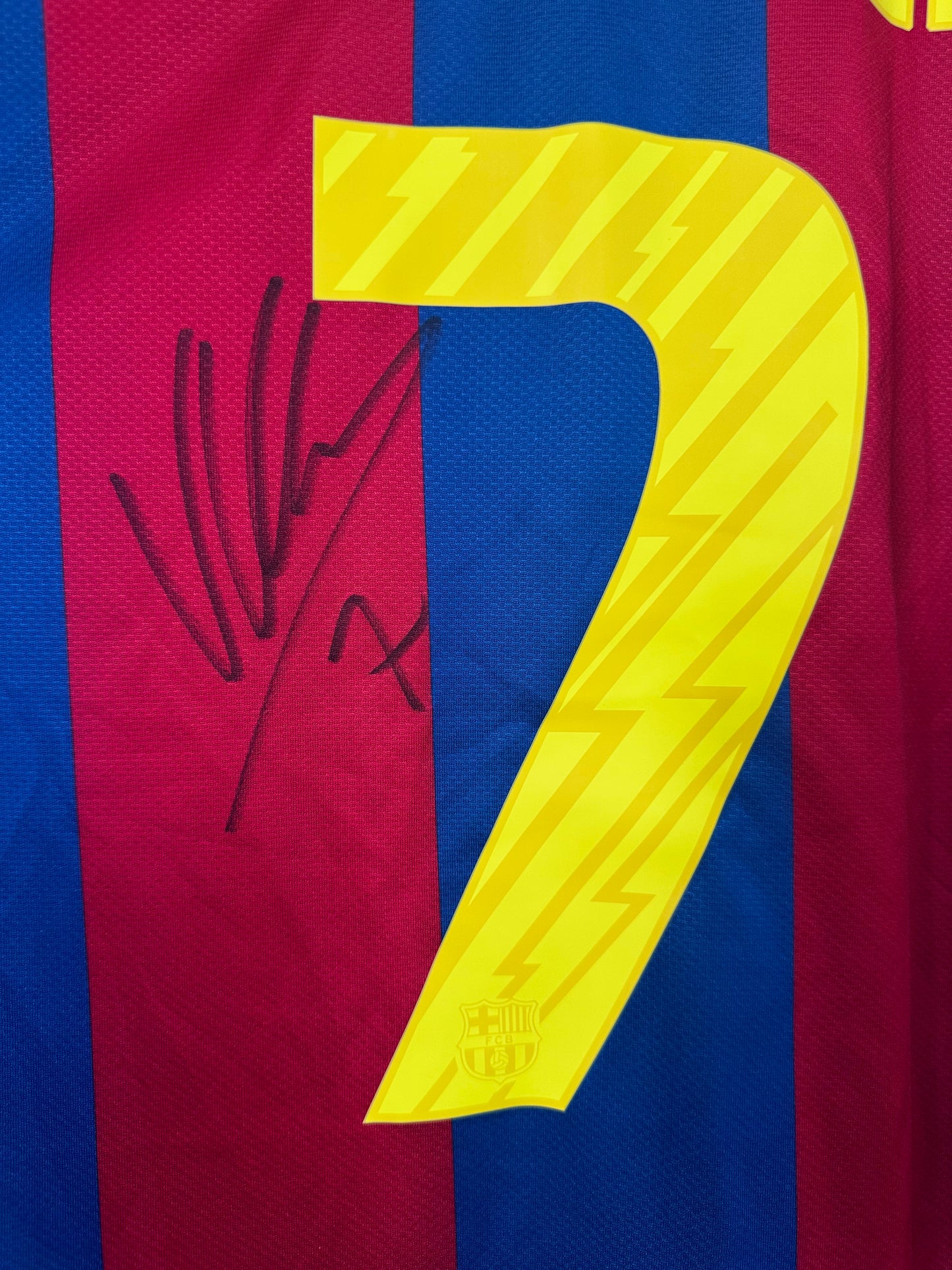 David Villa Fc Barcelona - Signed Shirt/Jersey - With Proof