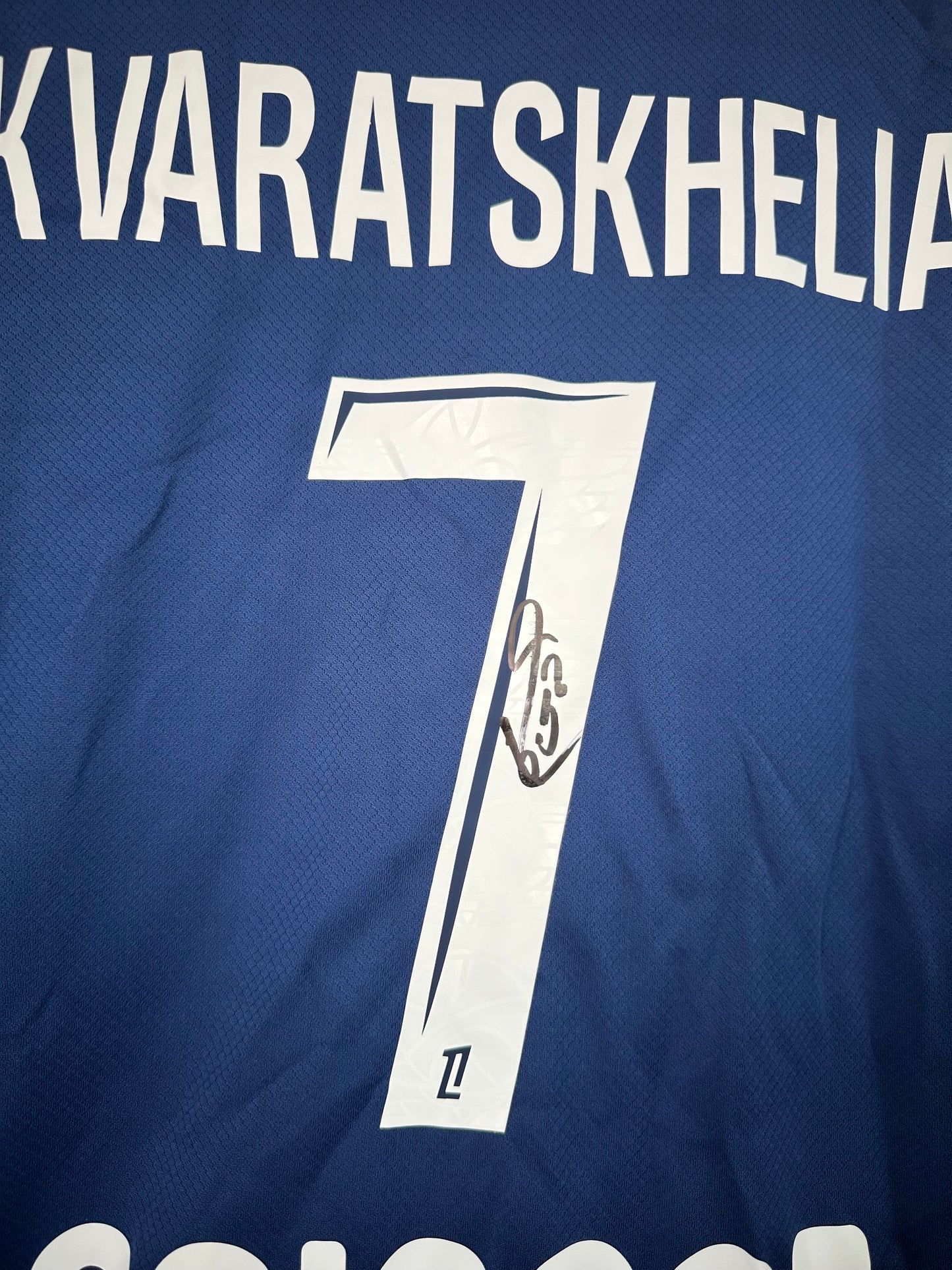 Khvicha Kvaratskhelia PSG - Signed Shirt/Jersey - Proof