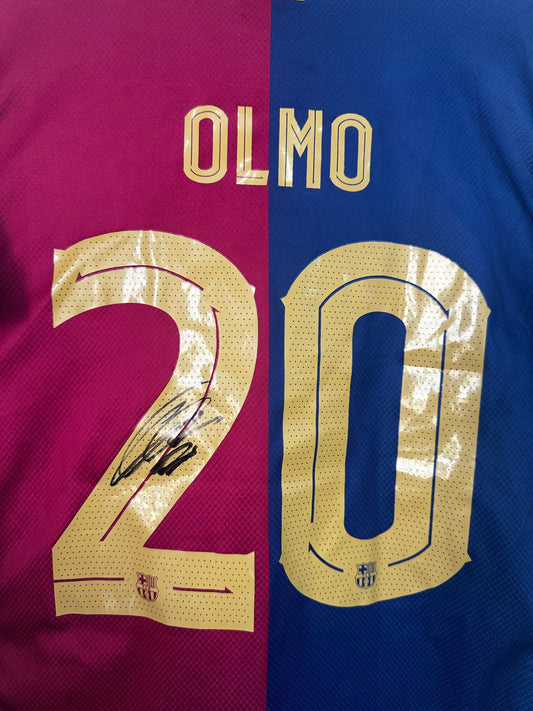 Dani Olmo Fc Barcelona - Signed Shirt/Jersey - Proof