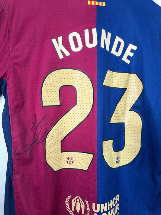 Jules Kounde Fc Barcelona - Signed Shirt/Jersey - With Proof