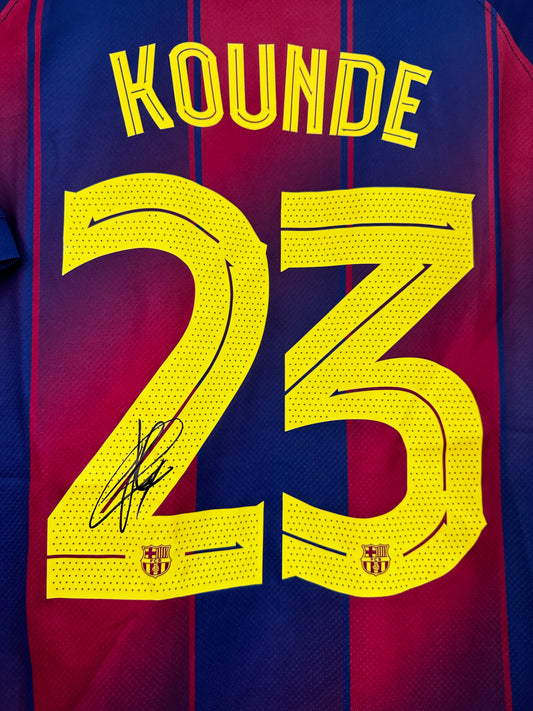 Jules Kounde Fc Barcelona - Signed Shirt/Jersey - With Proof