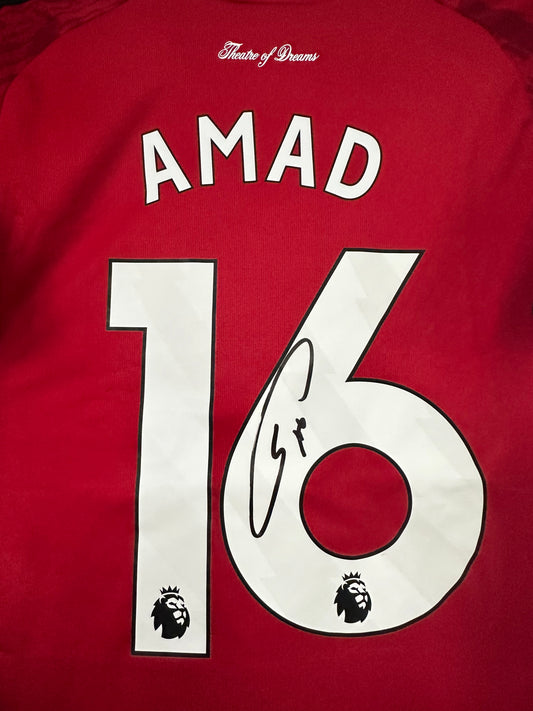 Amad Diallo Manchester United - Signed Shirt/Jersey - With Proof