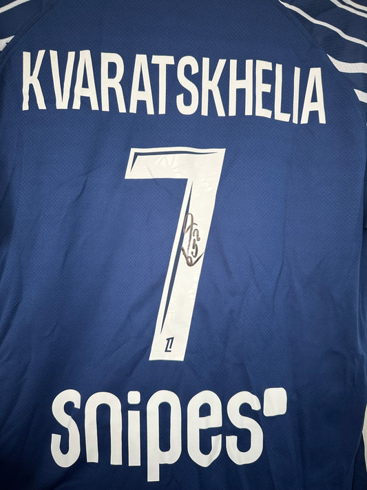 Khvicha Kvaratskhelia PSG - Signed Shirt/Jersey - Proof