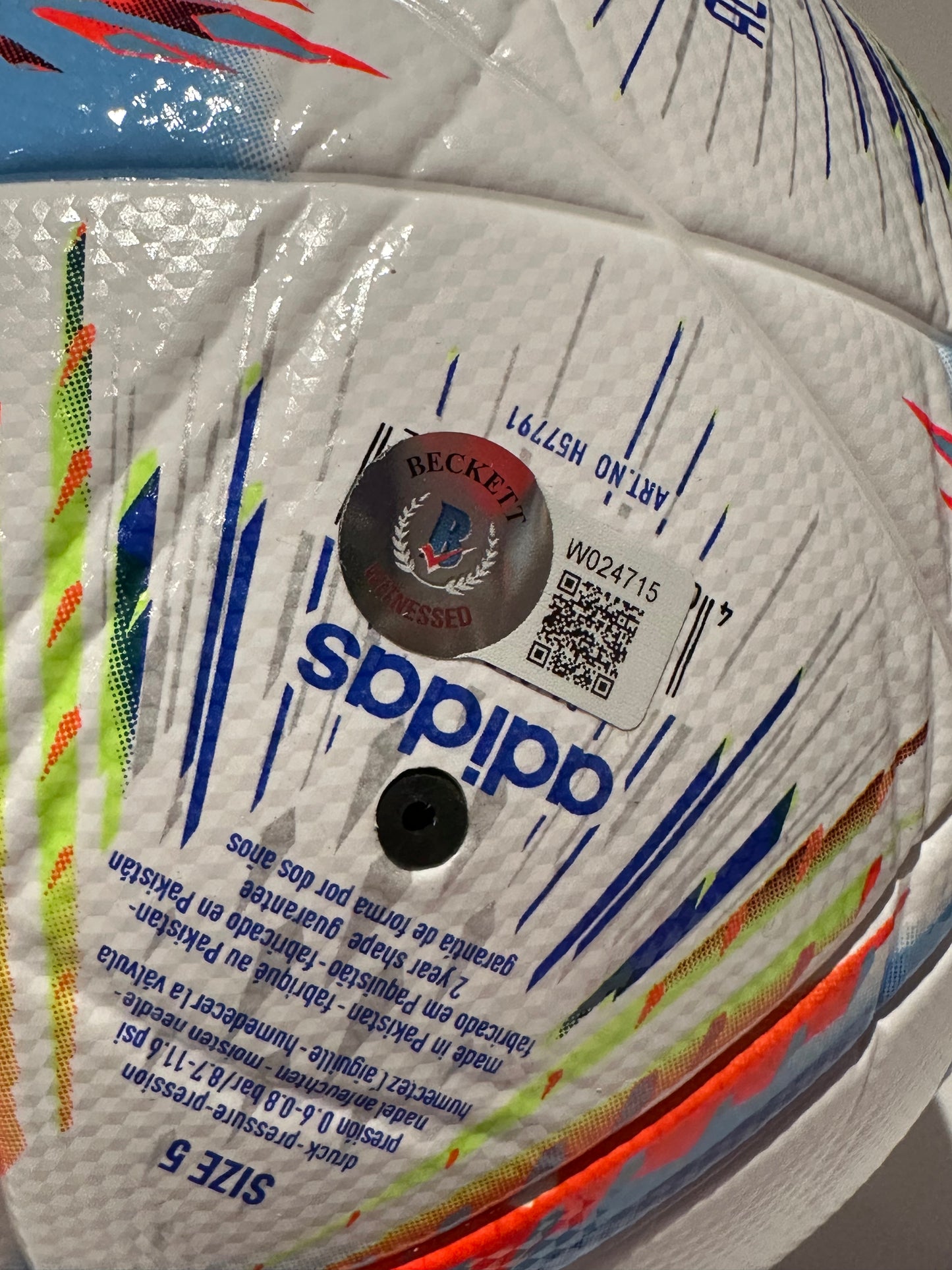 Pedri & Gavi World Cup - Signed Ball - Beckett COA