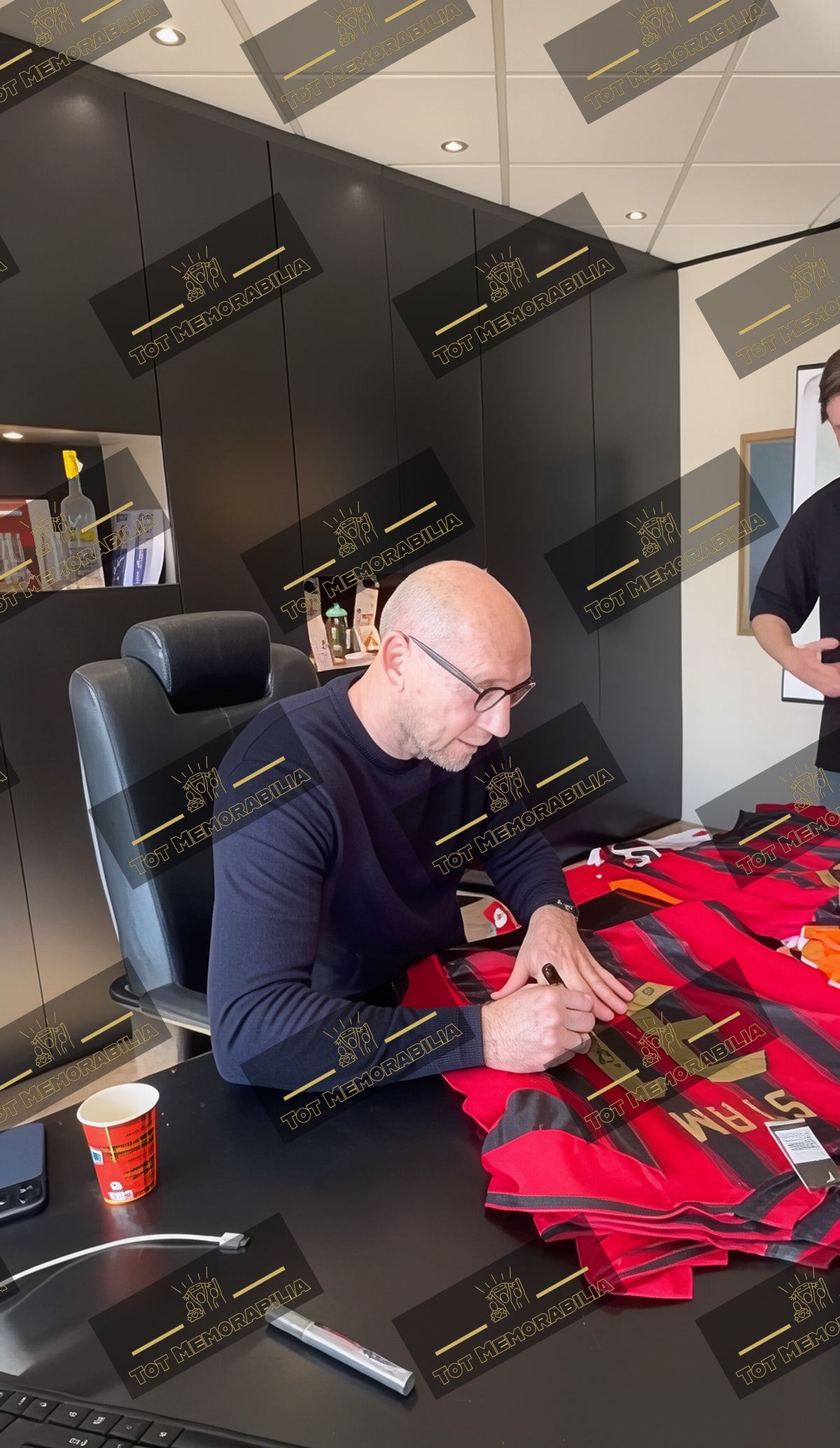 Jaap Stam - Signed AC Milan Shirt - With Proof & COA