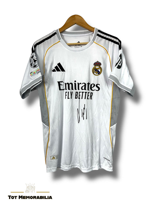 Franco Mastantuono Real Madrid - Signed Shirt/Jersey - Proof