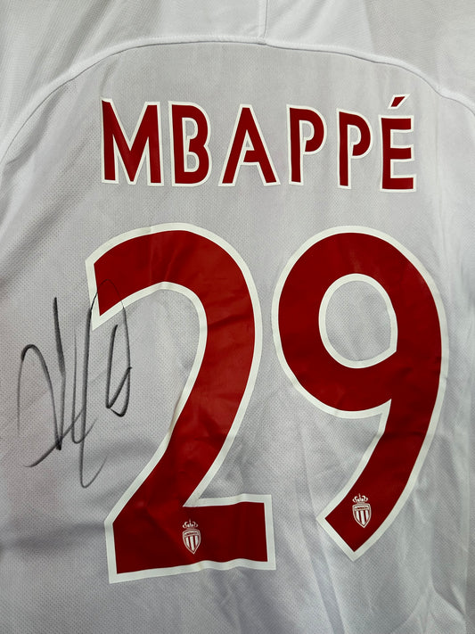 Kylian Mbappe AS Monaco - Signed Shirt/Jersey - VIDEO PROOF