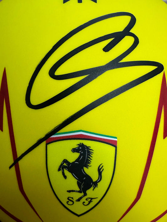 Lewis Hamilton Ferrari - Signed Helmet - With Proof