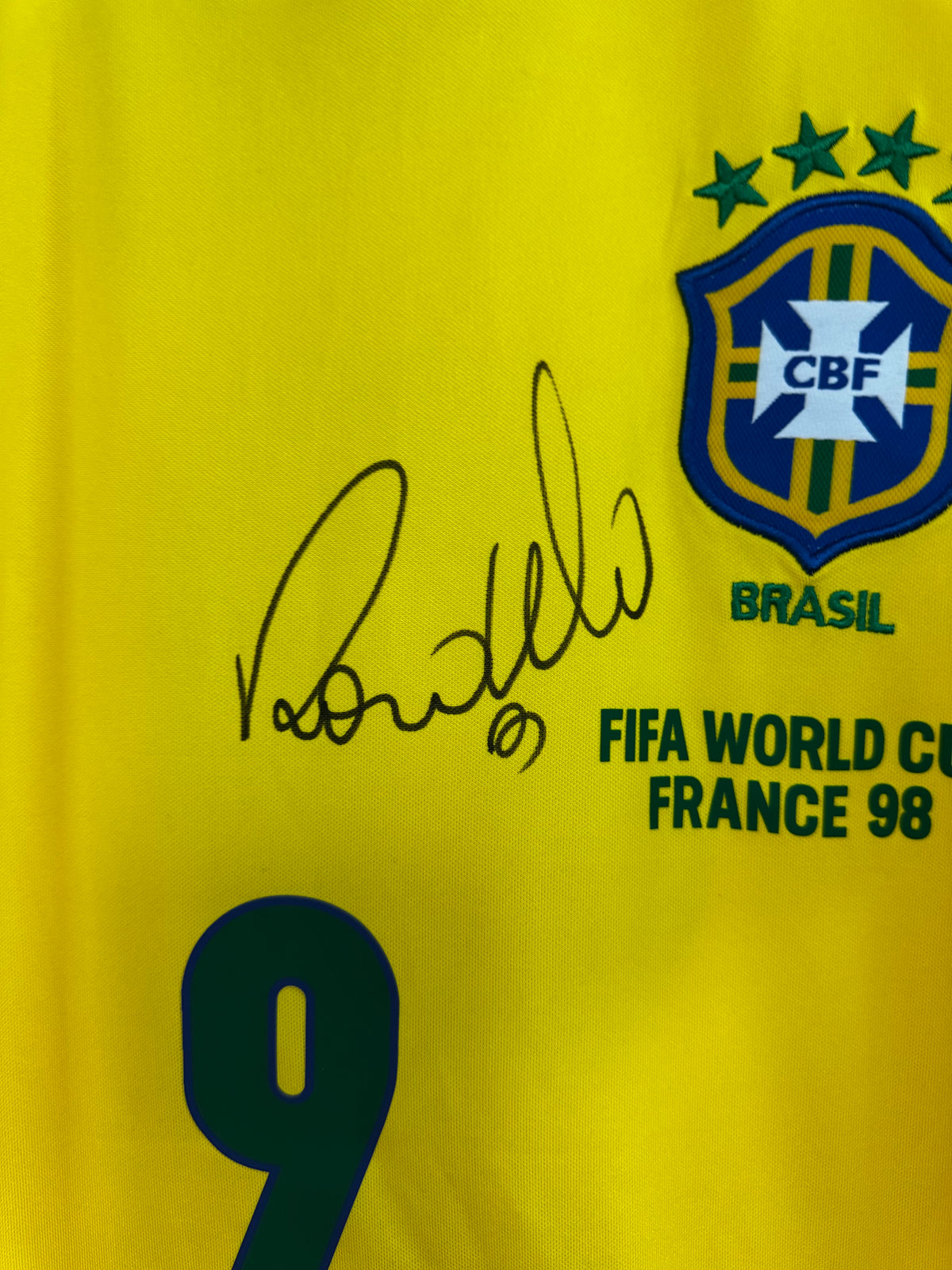 Ronaldo Nazario Brazil - Signed Shirt/Jersey - With Proof