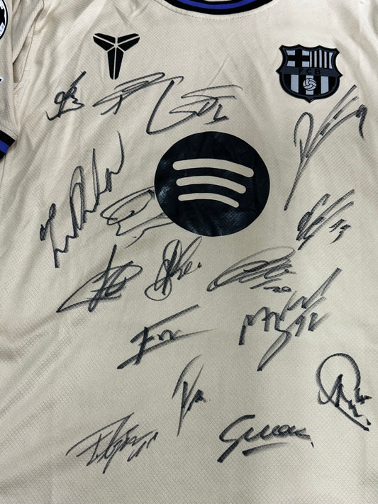 Squad Fc Barcelona - Signed Jersey/Shirt - With Proof