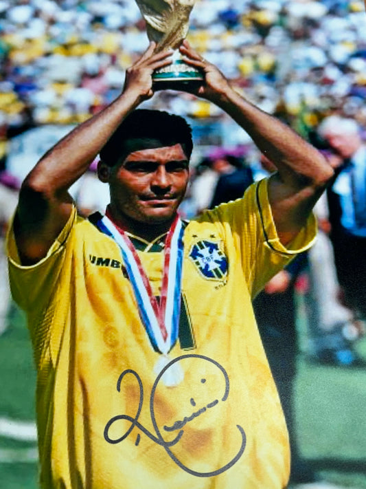 Romario Brazil - Signed 8x12 Photo - With Proof