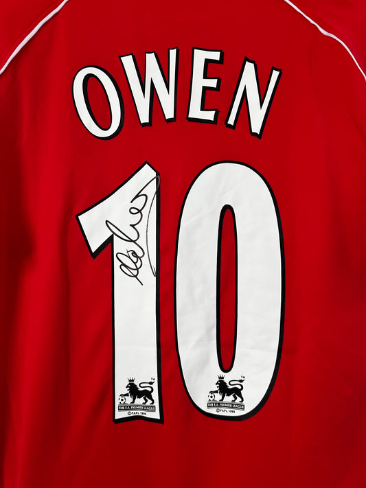 Michael Owen Liverpool - Signed Shirt/Jersey - With Proof