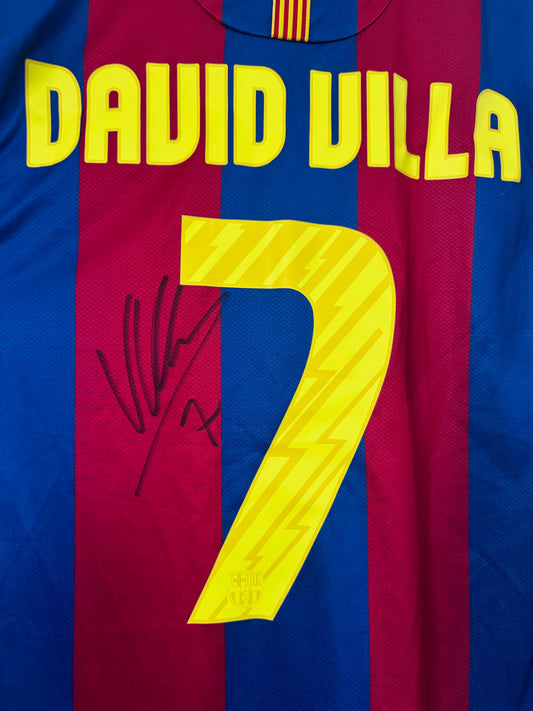 David Villa Fc Barcelona - Signed Shirt/Jersey - With Proof
