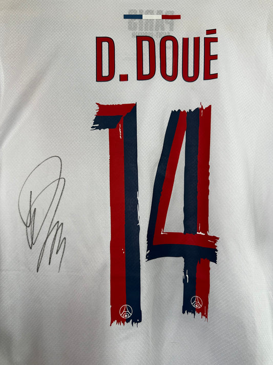 Desire Doue PSG - Signed Shirt/Jersey - With Proof