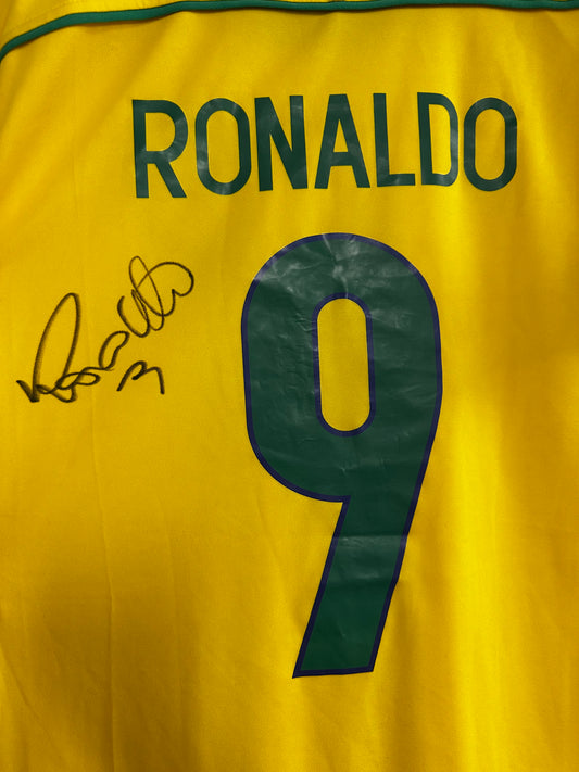 Ronaldo Nazario Brazil - Signed Shirt/Jersey - With Proof