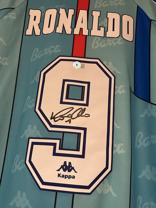 Ronaldo Nazario Fc Barcelona - Signed Shirt/Jersey - Beckett COA