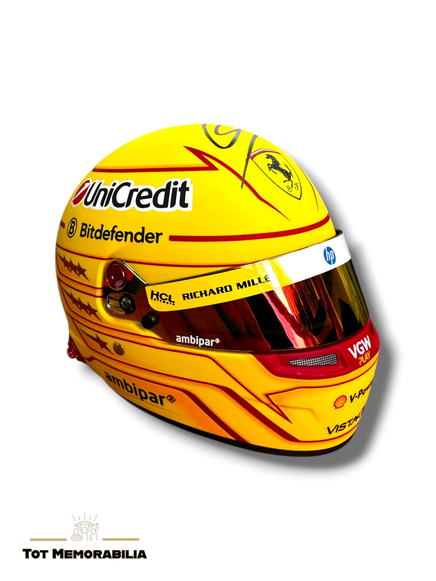 Lewis Hamilton Ferrari - Signed Helmet - With Proof