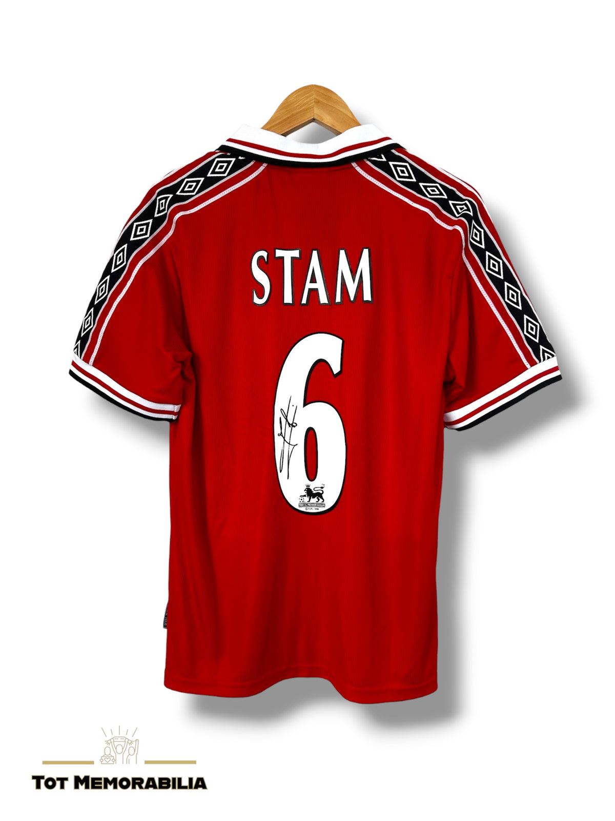 Jaap Stam - Signed Manchester United Shirt 1999/00 - With Proof & COA
