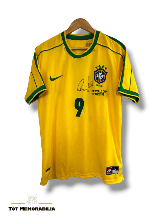 Ronaldo Nazario Brazil - Signed Shirt/Jersey - With Proof
