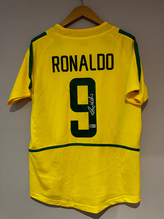 Ronaldo Nazario Brazil - Signed Shirt/Jersey - Beckett COA