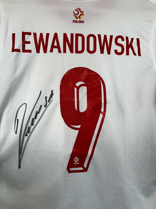 Robert Lewandowski Poland - Signed Shirt/Jersey - With Proof