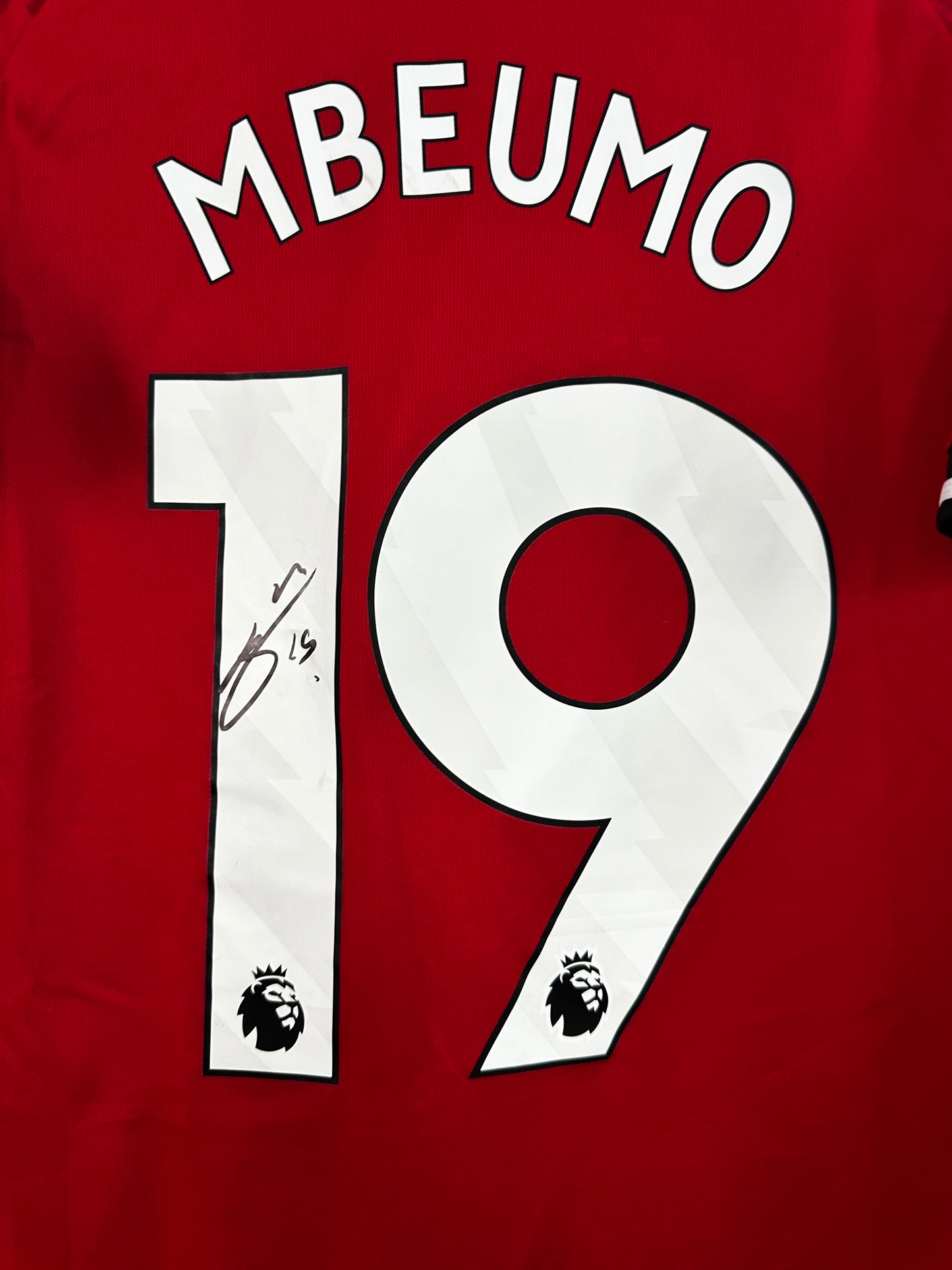 Bryan Mbeumo Manchester United - Signed Shirt/Jersey - With Proof