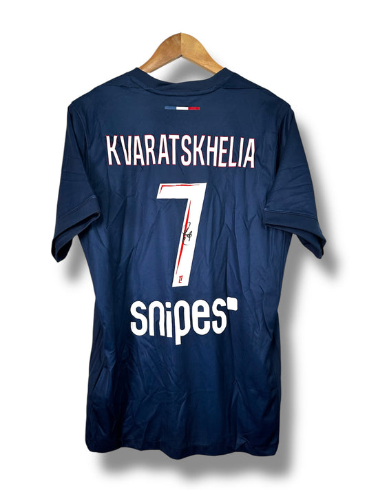 Khvicha Kvaratskhelia PSG - Signed Shirt/Jersey - Proof