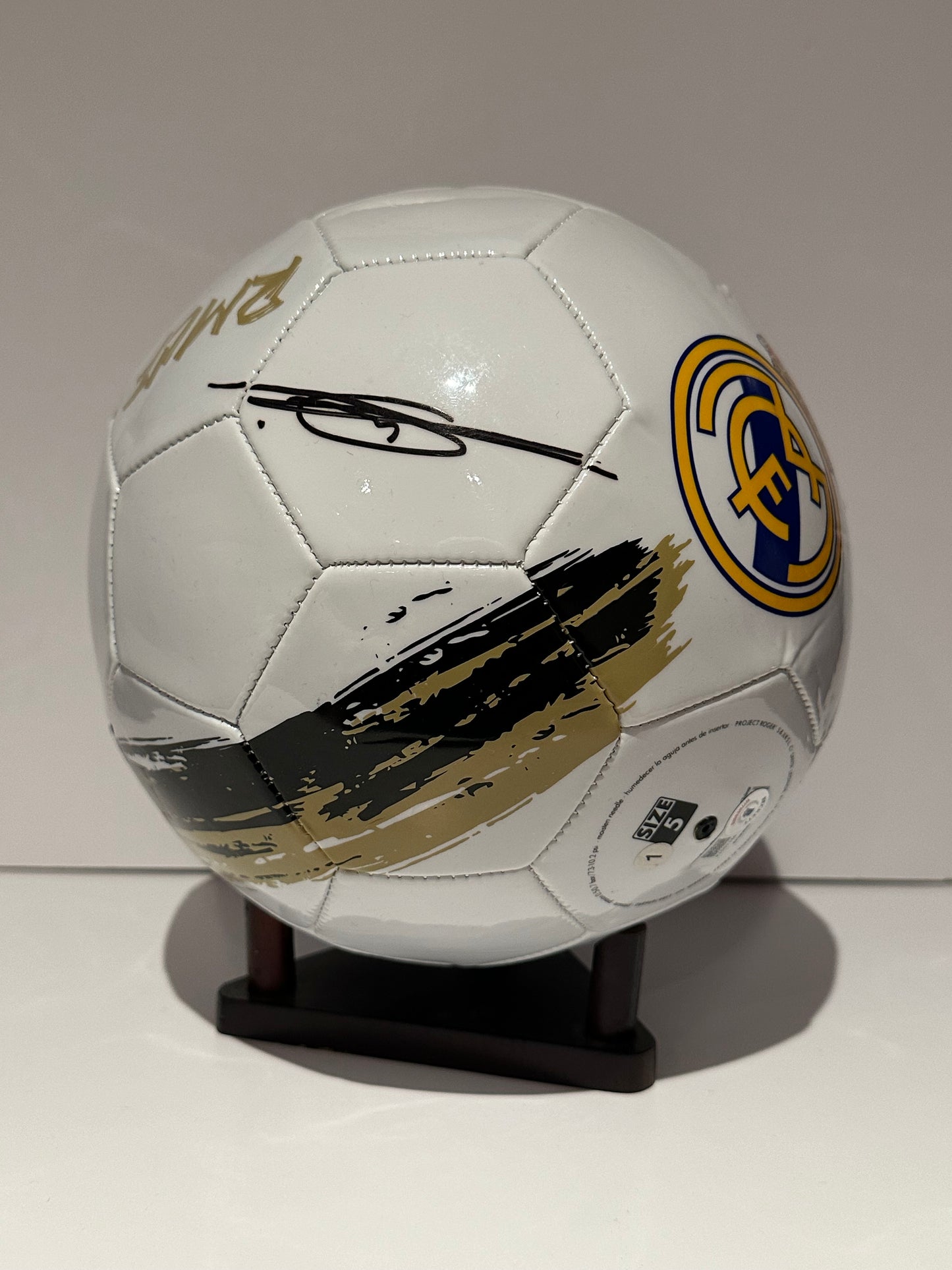 Zinedine Zidane Signed Real Madrid Adidas Soccer Ball BAS Beckett COA