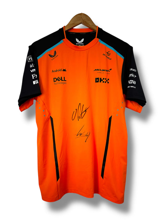 Lando Norris & Oscar Piastri McLaren - Signed Shirt/Jersey - PROOF