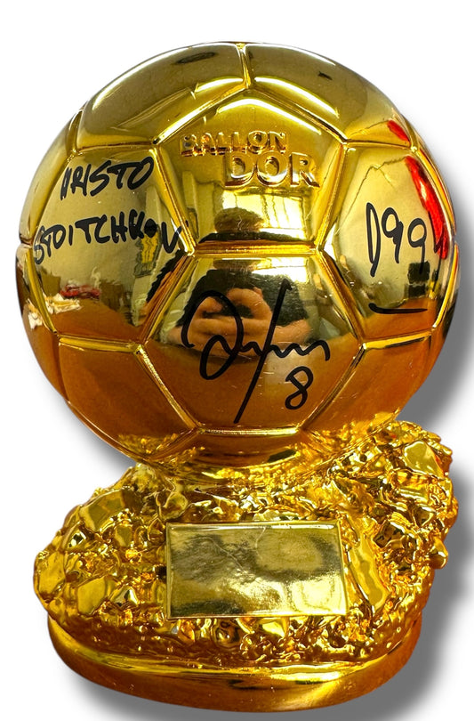 Hristo Stoichkov Fc Barcelona - Signed Ballon D’or - Proof