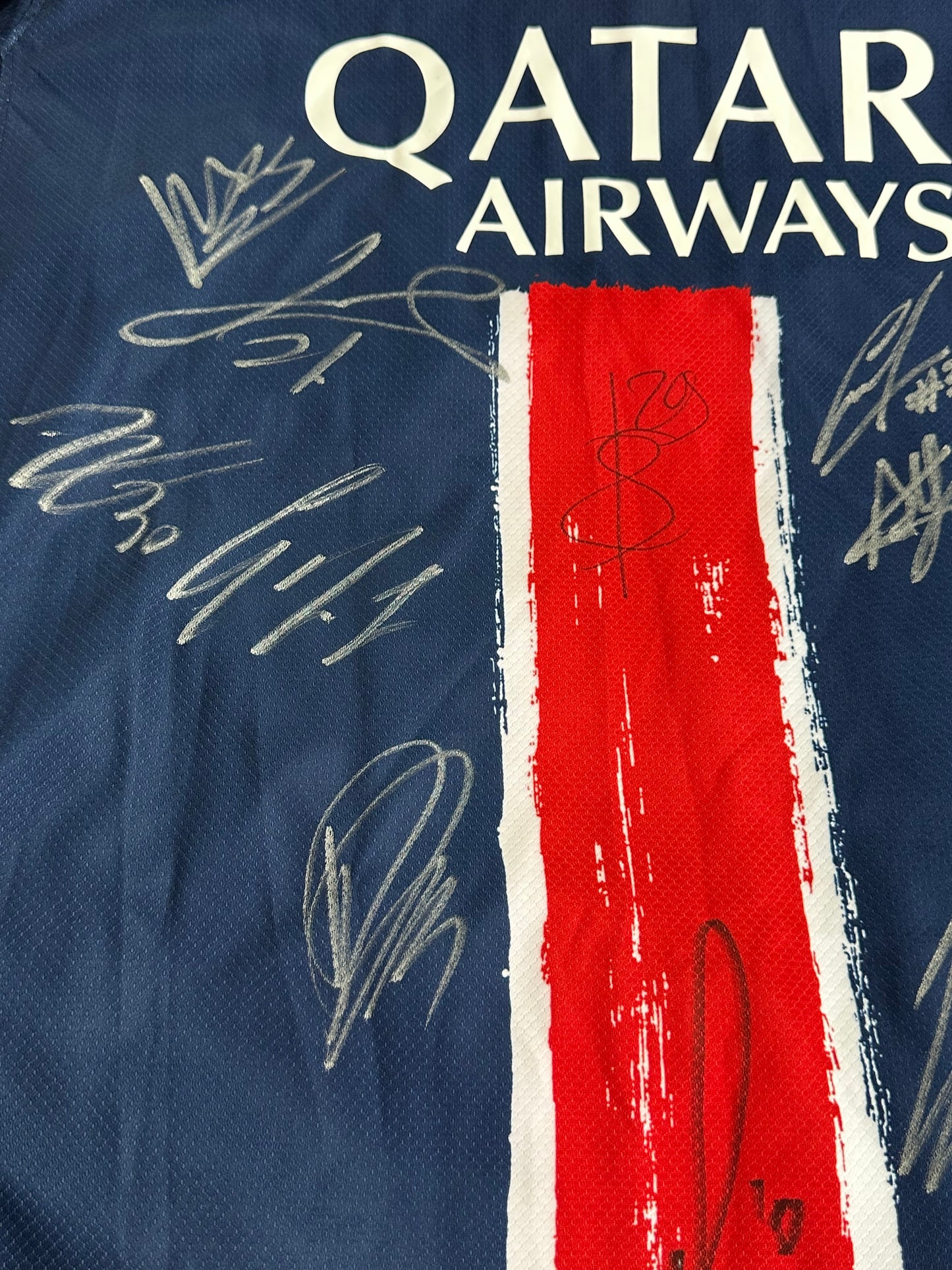Squad Signed PSG UCL WINNERS - Signed Jersey/Shirt - With Proof