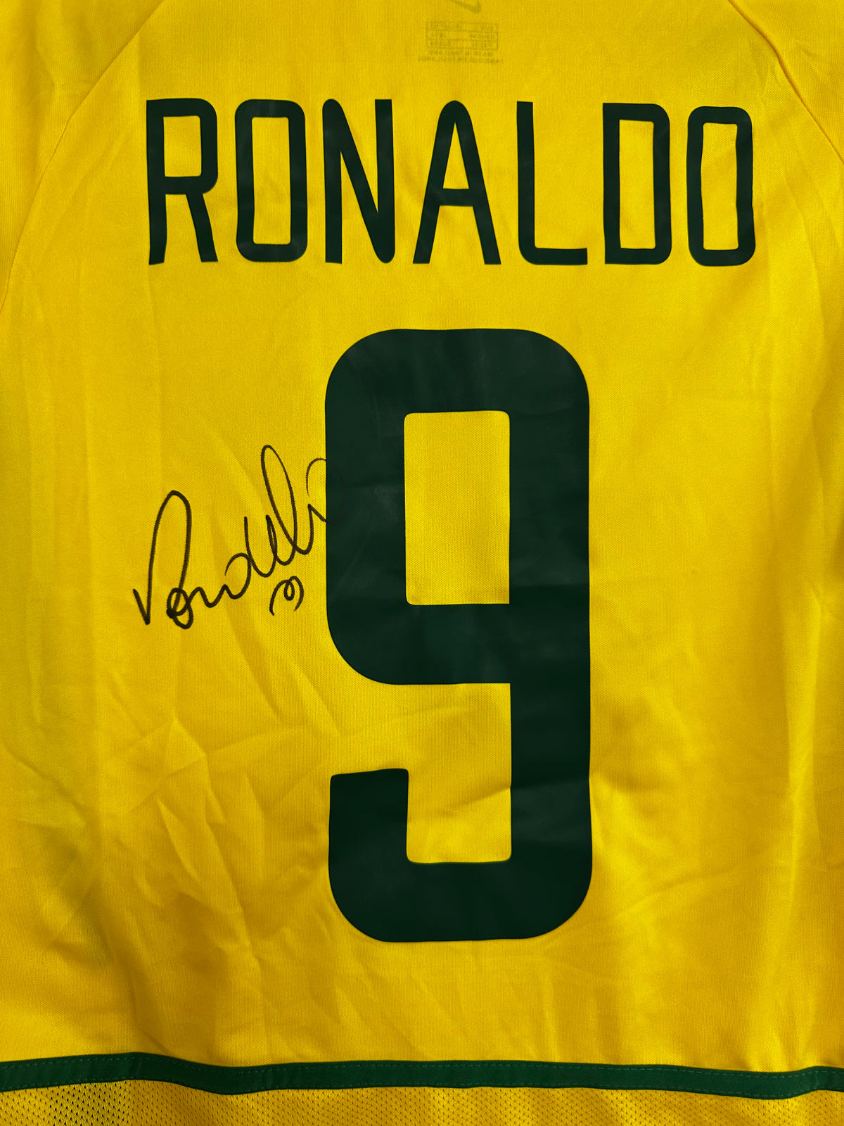 Ronaldo Nazario Brazil - Signed Shirt/Jersey - With Proof