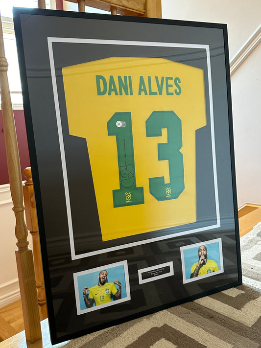 Dani Alves Brazil - Signed & Framed