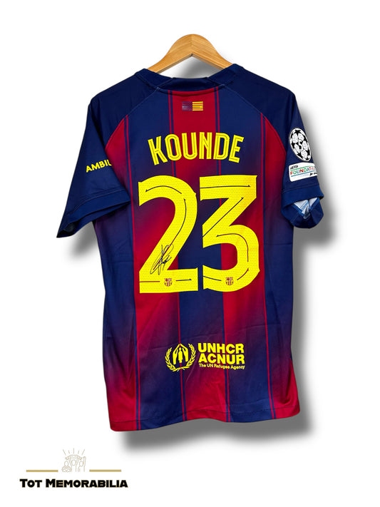 Jules Kounde Fc Barcelona - Signed Shirt/Jersey - With Proof