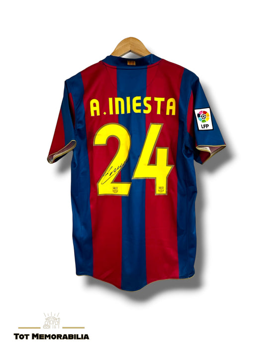 Andres Iniesta Fc Barcelona - Signed Shirt/Jersey - With Proof
