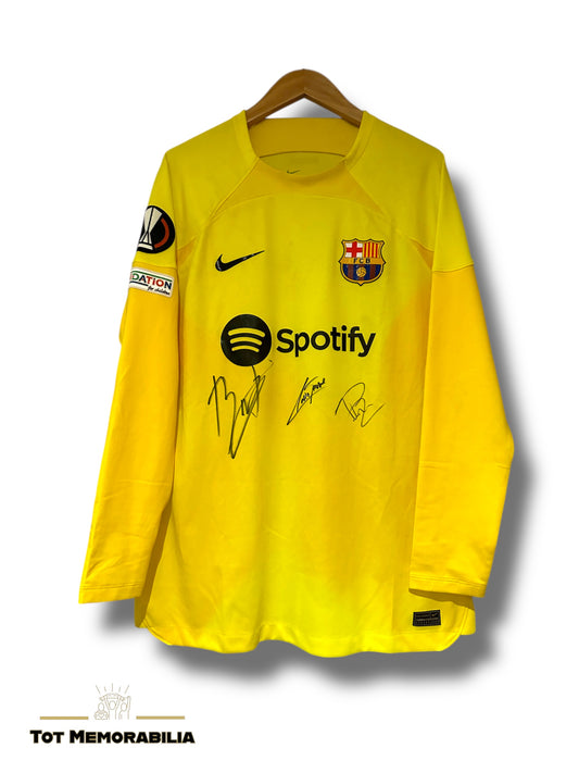 Inaki Pena Fc Barcelona Vs Manchester United - Signed & Match Issued Shirt/Jersey