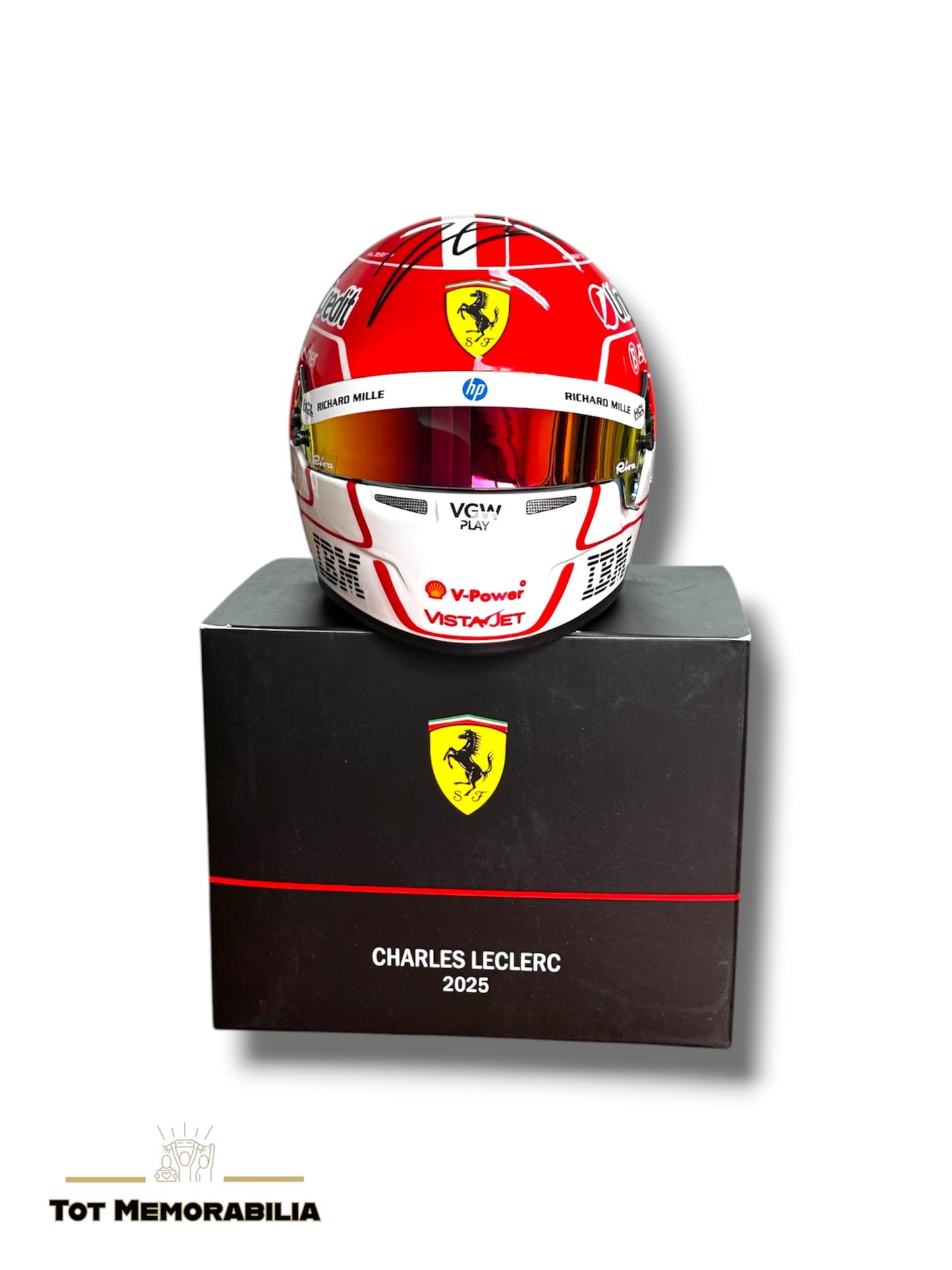 Charles Leclerc Ferrari - Signed Helmet - With Proof