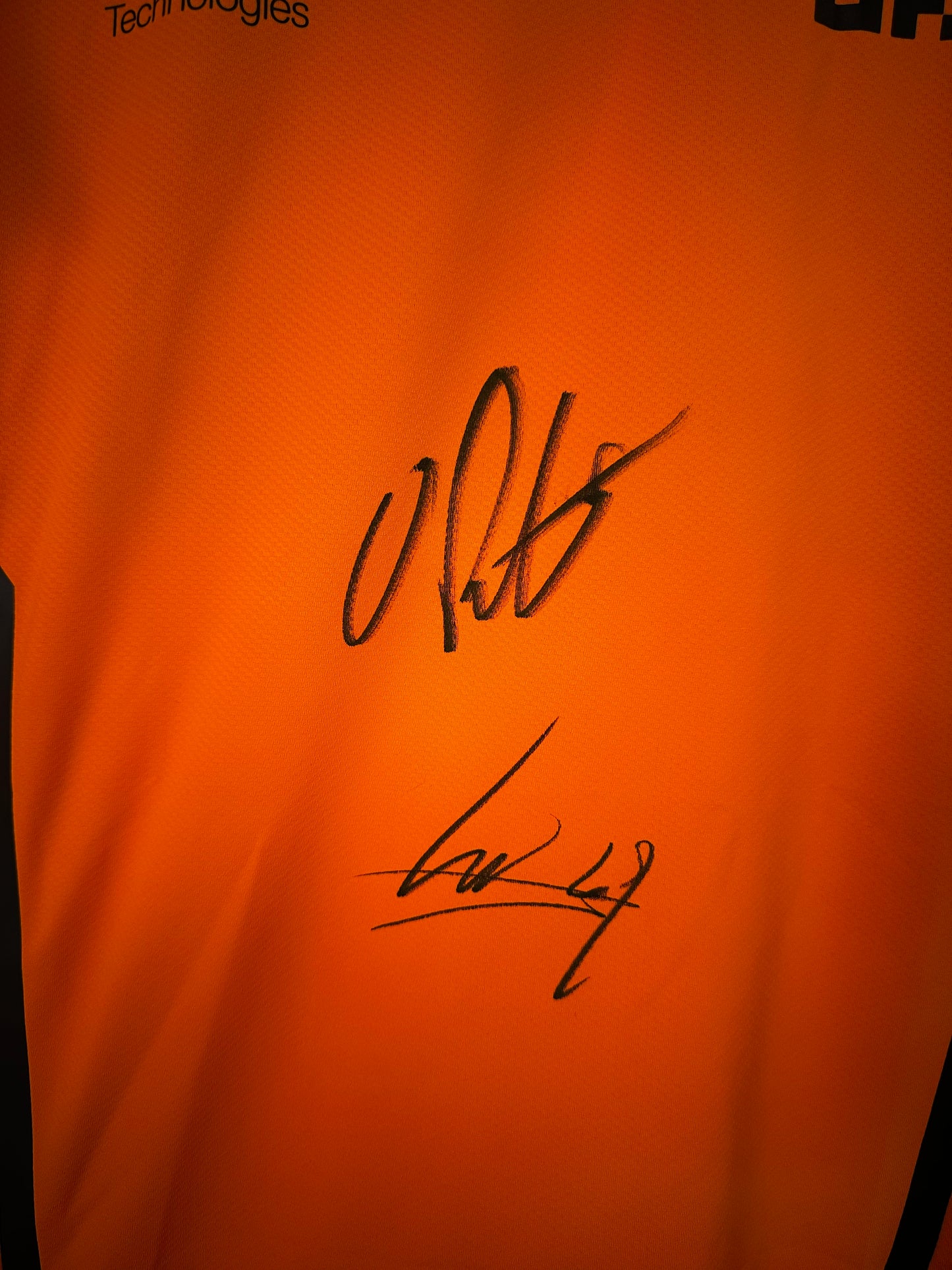 Lando Norris & Oscar Piastri McLaren - Signed Shirt/Jersey - PROOF