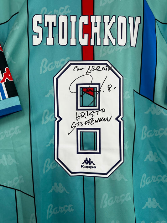 Hristo Stoichkov Fc Barcelona - Signed Jersey/Shirt - Proof