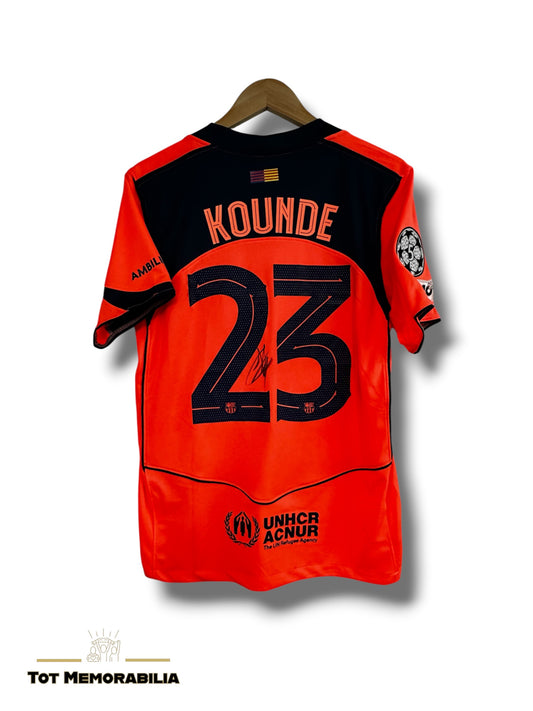 Jules Kounde Fc Barcelona - Signed Shirt/Jersey - With Proof