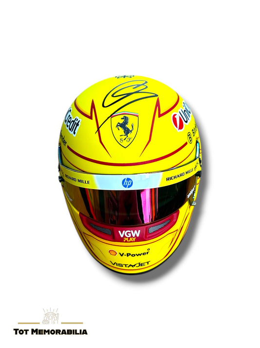 Lewis Hamilton Ferrari - Signed Helmet - With Proof
