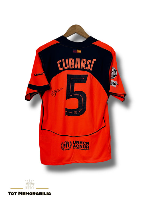 Pau Cubarsi Fc Barcelona - Signed Shirt/Jersey - With Proof