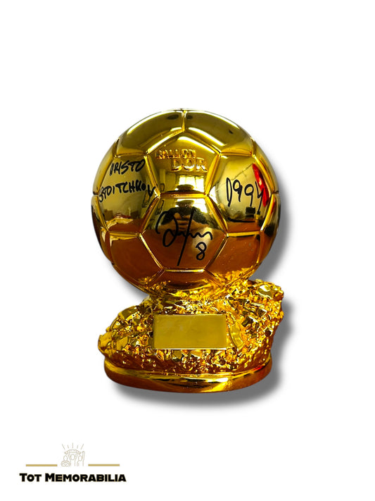 Hristo Stoichkov Fc Barcelona - Signed Ballon D’or - Proof