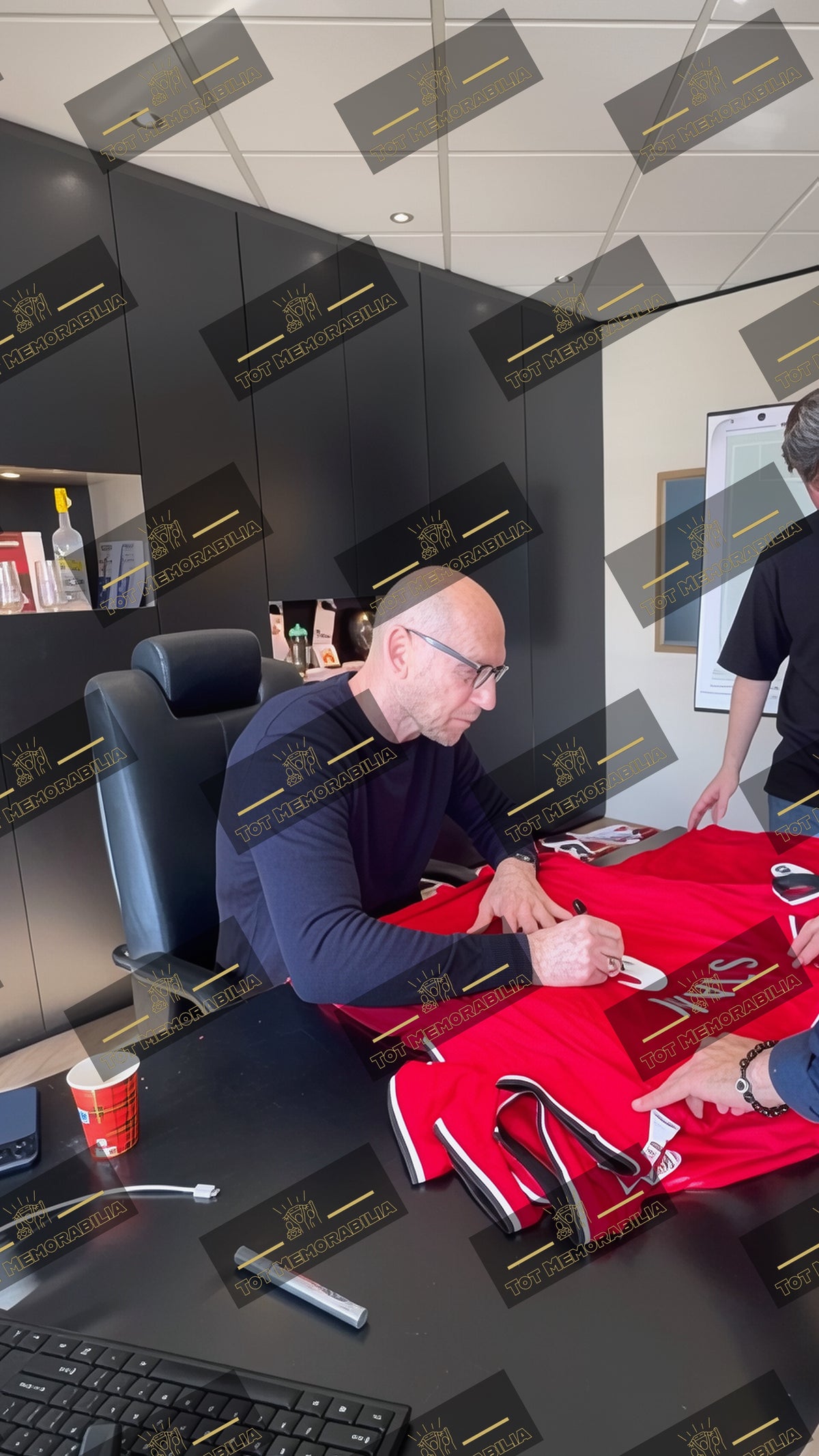 Jaap Stam - Signed Manchester United Shirt 2000/01 Champions Edition - With Proof & COA